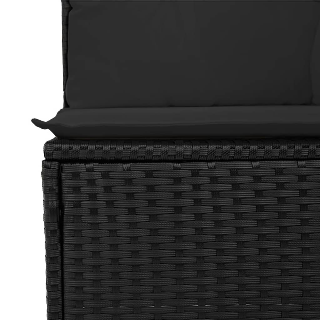 7 Piece Garden Sofa Set With Cushions Poly Rattan