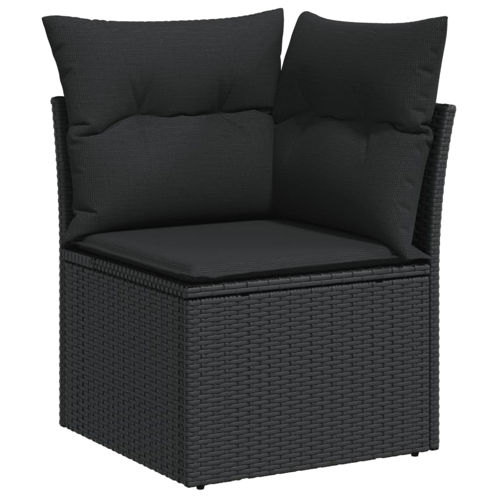 7 Piece Garden Sofa Set With Cushions Poly Rattan