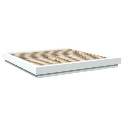 Bed Frame With Led Lights Without Mattress 183X203 Cm King