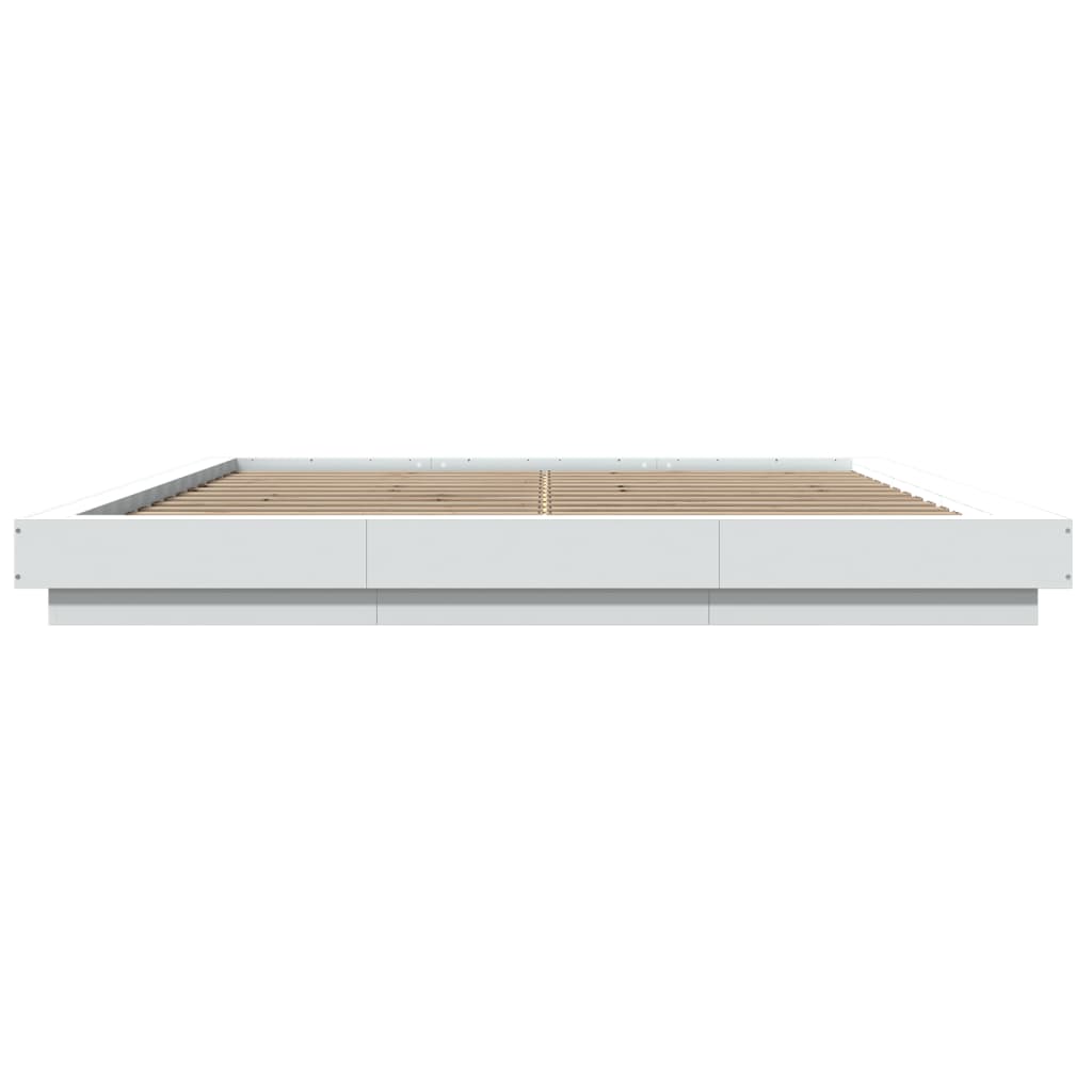 Bed Frame With Led Lights Without Mattress 183X203 Cm King