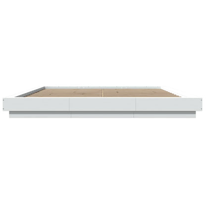 Bed Frame With Led Lights Without Mattress 183X203 Cm King