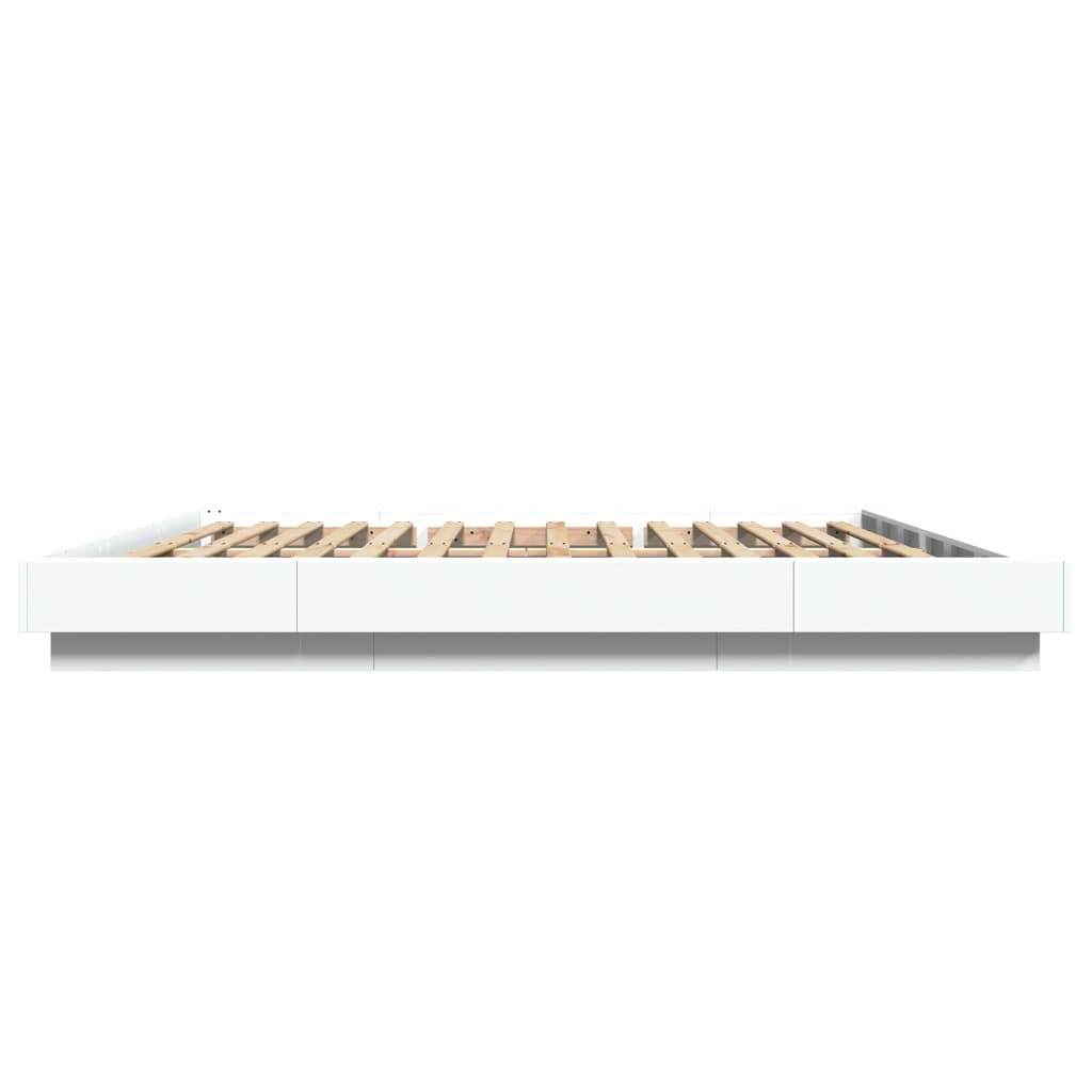 Bed Frame With Led Lights Without Mattress 183X203 Cm King