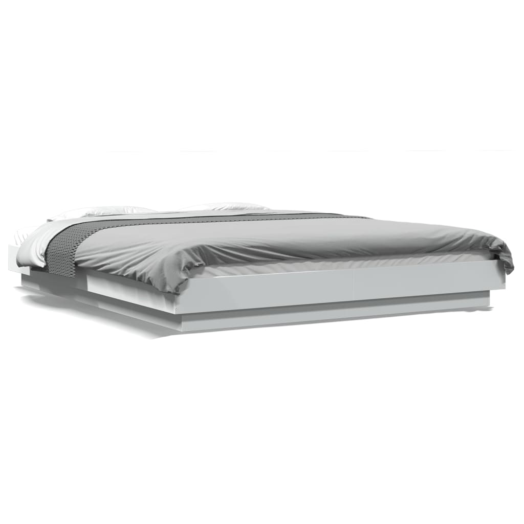 Bed Frame With Led Lights Without Mattress