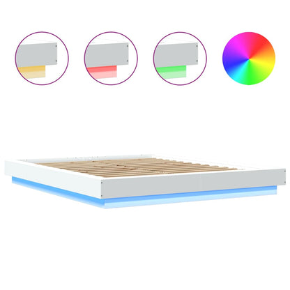 Bed Frame With Led Lights Without Mattress