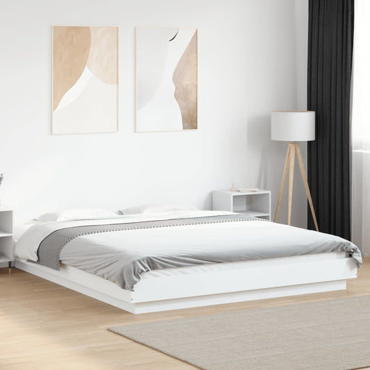Bed Frame With Led Lights Without Mattress