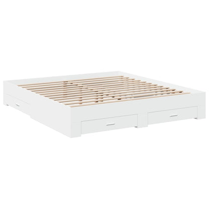 Bed Frame With Drawers Without Mattress 183X203 Cm King