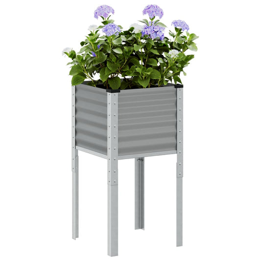 Garden Planter Grey Steel