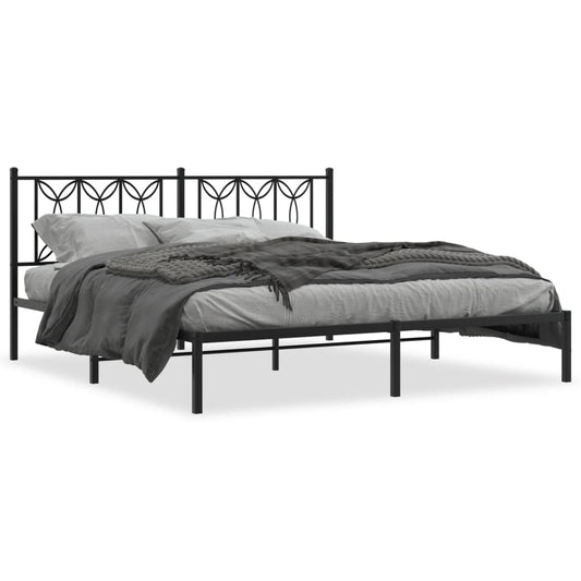 Metal Bed Frame Without Mattress 183X203 Cm King