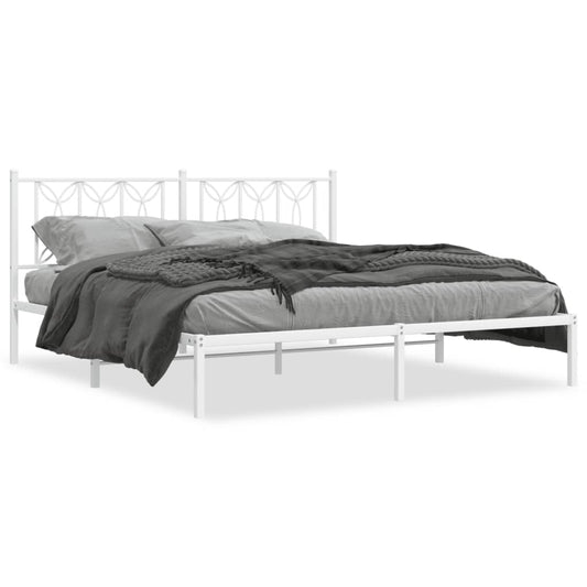 Metal Bed Frame Without Mattress 183X203 Cm King