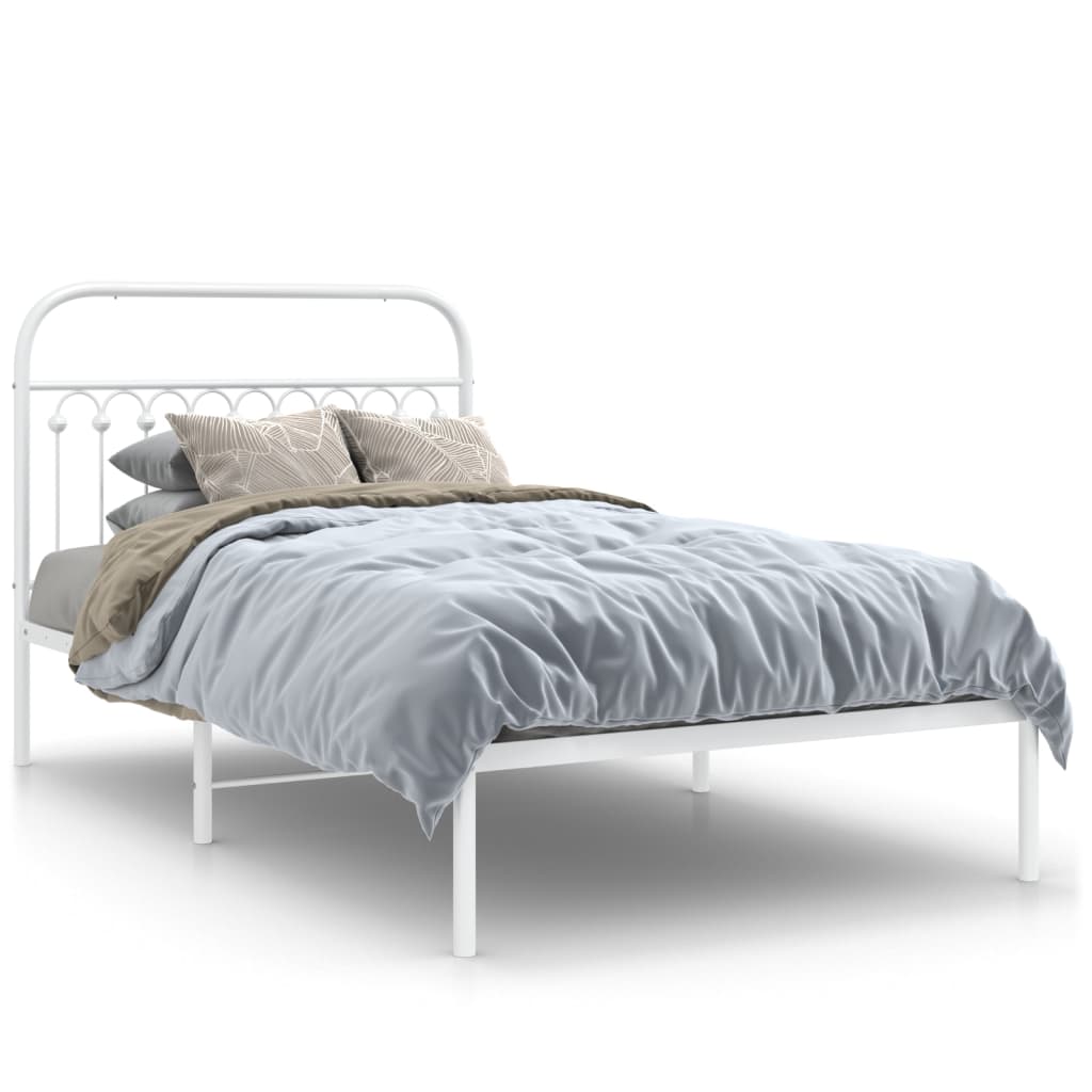 Metal Bed Frame Without Mattress King Single
