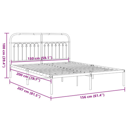 Metal Bed Frame Without Mattress