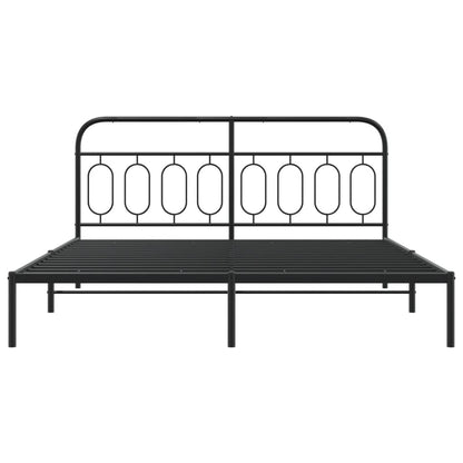 Metal Bed Frame Without Mattress 183X203 Cm King
