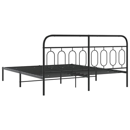 Metal Bed Frame Without Mattress 183X203 Cm King