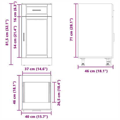 Kitchen Base Cabinet Porto Engineered Wood