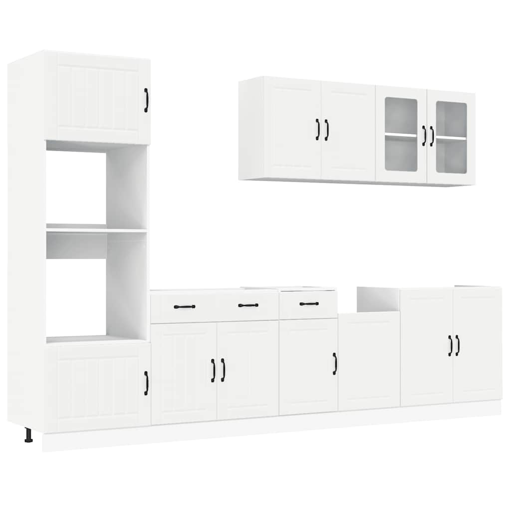 7 Piece Kitchen Cabinet Set Kalmar Engineered Wood