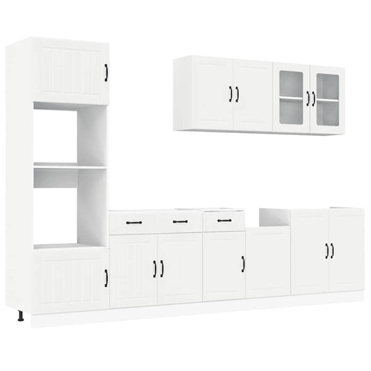 7 Piece Kitchen Cabinet Set Kalmar Engineered Wood