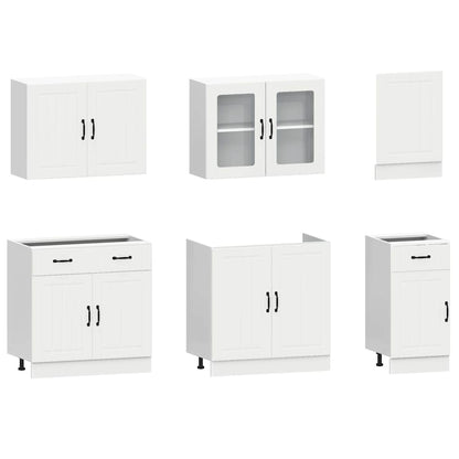 7 Piece Kitchen Cabinet Set Kalmar Engineered Wood