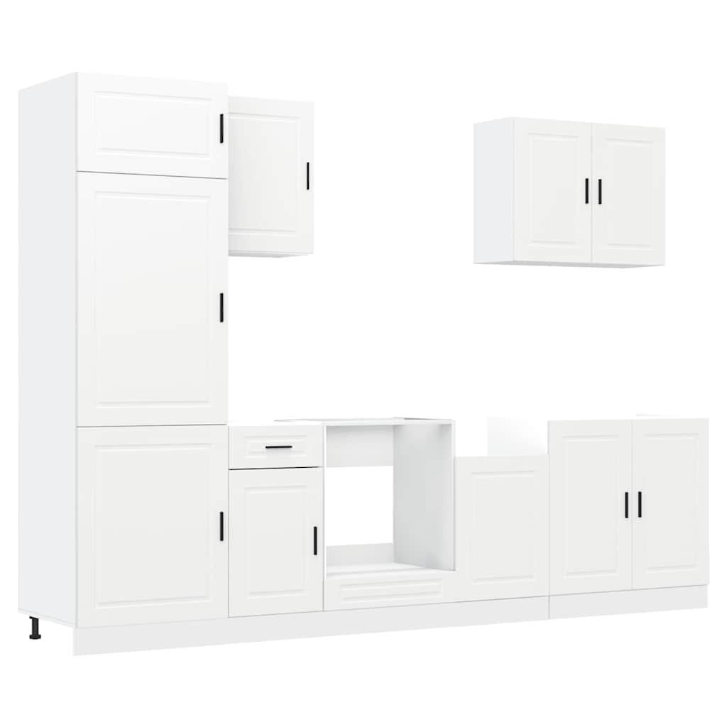 7 Piece Kitchen Cabinet Set Kalmar Engineered Wood