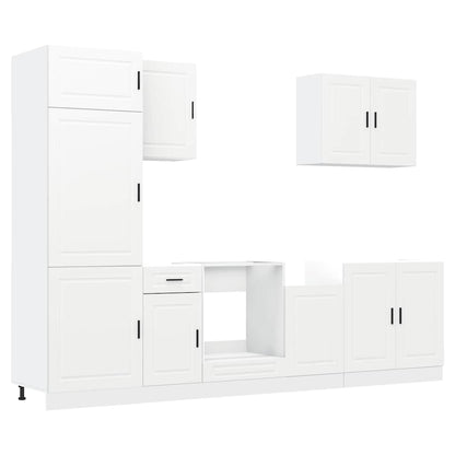 7 Piece Kitchen Cabinet Set Kalmar Engineered Wood