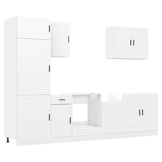 7 Piece Kitchen Cabinet Set Kalmar Engineered Wood