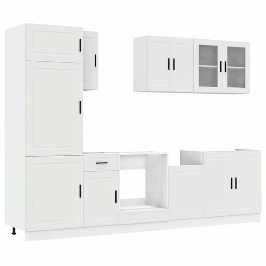 8 Piece Kitchen Cabinet Set &quot;Kalmar&quot; Engineered Wood