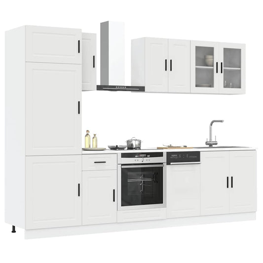 8 Piece Kitchen Cabinet Set &quot;Kalmar&quot; Engineered Wood