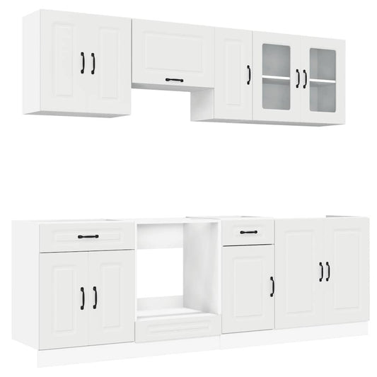 8 Piece Kitchen Cabinet Set Kalmar Engineered Wood