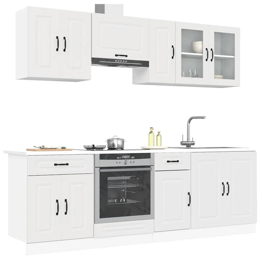 8 Piece Kitchen Cabinet Set Kalmar Engineered Wood