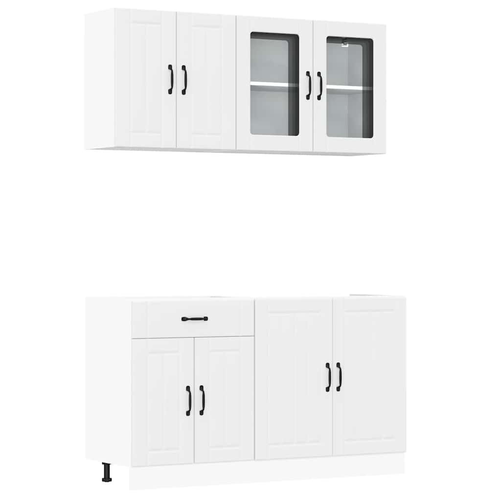 4 Piece Kitchen Cabinet Set Kalmar Engineered Wood