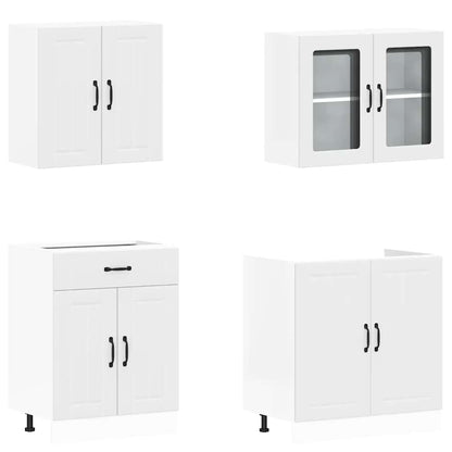 4 Piece Kitchen Cabinet Set Kalmar Engineered Wood