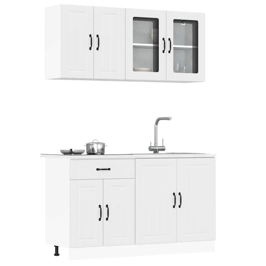4 Piece Kitchen Cabinet Set Kalmar Engineered Wood