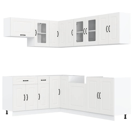 11 Piece Kitchen Cabinet Set Kalmar Engineered Wood