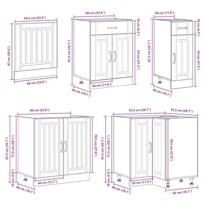 11 Piece Kitchen Cabinet Set Lucca Engineered Wood