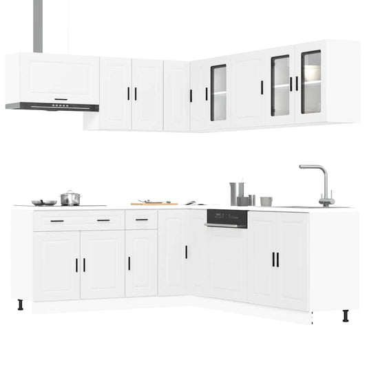 11 Piece Kitchen Cabinet Set Porto Engineered Wood