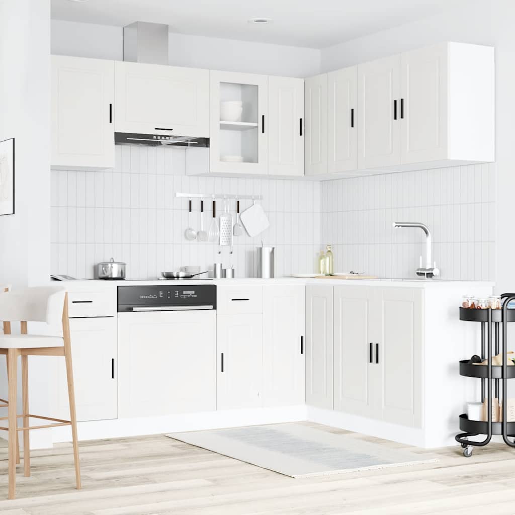 11 Piece Kitchen Cabinet Set Engineered Wood