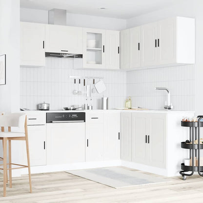 11 Piece Kitchen Cabinet Set Engineered Wood