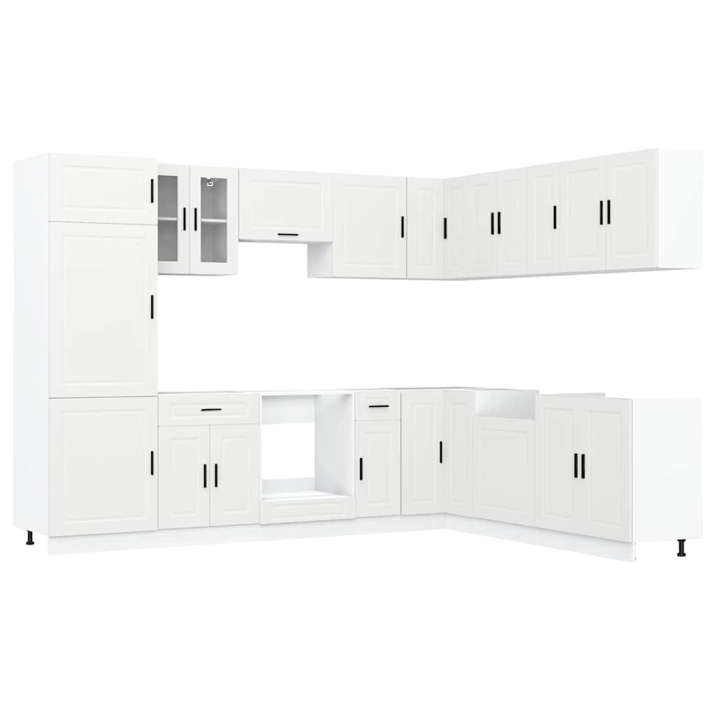 14 Piece Kitchen Cabinet Set Porto Engineered Wood