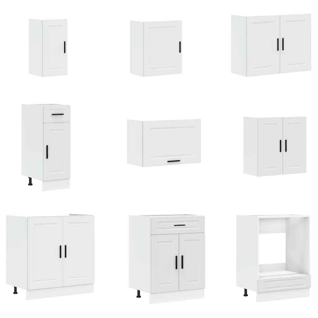 14 Piece Kitchen Cabinet Set Porto Engineered Wood