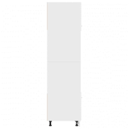 Microwave Cabinet Lyon White 60X57X207 Cm Engineered Wood